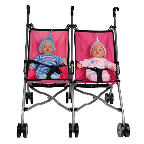 Mommy & Me Doll Collection Twin Doll Stroller S9313 #TOP2