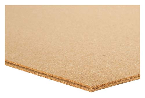 Cork Sheet, Underlayment, 2.5mm T, 24x36 in