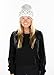 Funky Junque Bedazzled Rhinestone Beanie for Women Sparkly Embellished Soft Stretchy Knitted Winter Hat Warm Stylish - Rhinestone Crystal - White