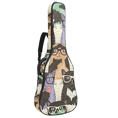 Sac à dos pour guitare acoustique motif oiseau protège de l'humidité