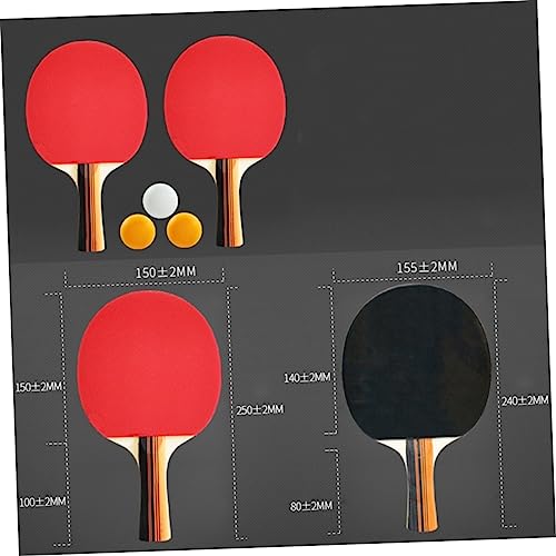 YARNOW 1 Conjunto Mesa De Madeira Belos Presentes Bolas De Pong Raquete De Tênis De Mesa Raquete De