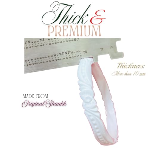 Image of Thick & Premium Sakha Pola for Women Original - Bengali Sankha Pola Bangles Set - Wedding Red & White Bangles, Lahathi, Loha Badhano, Acrylic Plastic Bangles, Calcutta Chura, Size 2.4-2.10