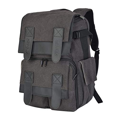 Kamerarucksack für Canon Nikon SLR Spiegelreflexkamera Freizeit Rucksack Outdoor mit Reißverschluss Wasserdicht Canvas Kameratasche