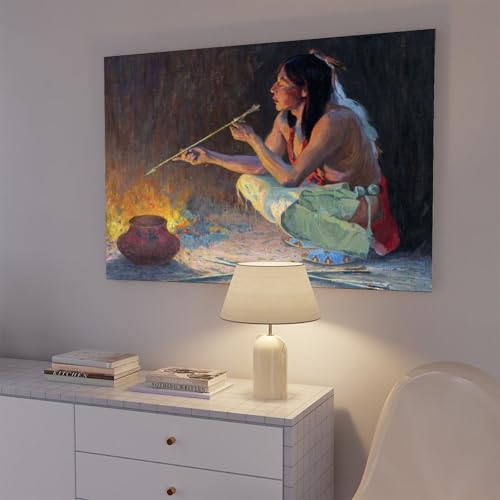 Poster Arrow Maker Eanger Irving Couse déco murale toile 30x45 cm - 7