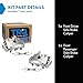 TRQ Front Left and Right Brake Caliper Set Caliper Brackets Hardware Compatible with 11-19 Dodge Durango 330mm Diameter Front Rotors 11-19 Jeep Grand Cherokee Brake Code BRY Without Heavy Duty Brakes