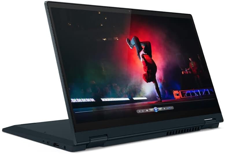 2022 LENOVO IdeaPad Flex 5i 14" Touchscreen 2-in-1 Laptop 11th Dual-Core Intel i3-1135G4 4GB DDR4 512GB NVMe SSD UHD Graphics HDMI USB-C Fingerprint WiFi-5 Windows 11 , Blue w/32GB USB Drive