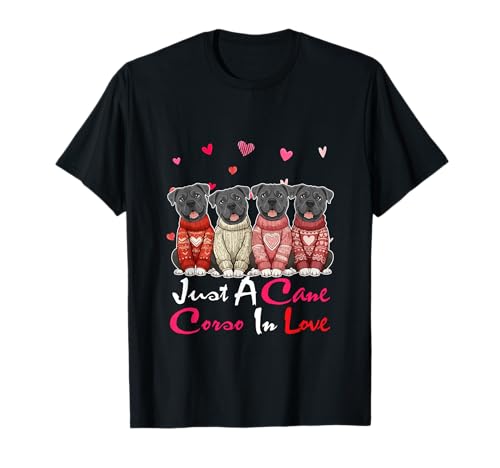 Just A Cane Corso in Love Valentine Group Dogs Owner Kids T-Shirt