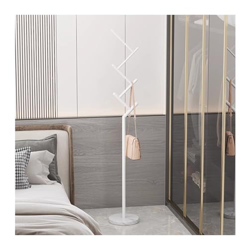 Porte-manteau en marbre et métal blanc moderne au design raffiné