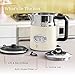 Russell Hobbs KE5550CRR Retro Style 1.7L Electric Kettle, Cream