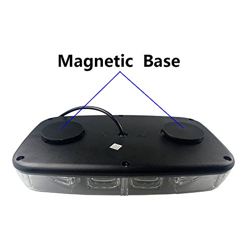 High Intensity Law Enforcement Emergency Hazard Warning Led Mini Bar Strobe Light With Magnetic Base 12V-24V (Amber/Yellow) #TOP2