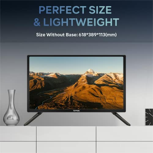 Yotfuel 24-Inch Full Hd 1080P Small Tv With Built-In Hdmi, Usb, Vga,Optical And Rf 24” Led Tv #TOP5