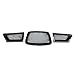 SHENYI Luftgrill 3PCS Real Carbon Fiber Car Frontstoßstange Lower Kult-Grill-Grill-Abdeckungs-Ordnung for Subaru Impreza WRX STi 9. 2006-2007