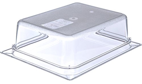 Carlisle Foodservice Products 10221B07 Storplus Half Size Food Pan, Polycarbonate, 4" Deep, Clear #TOP2