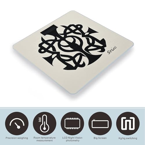 Báscula digital de baño LCD vidrio templado 400 lb miniatura 3
