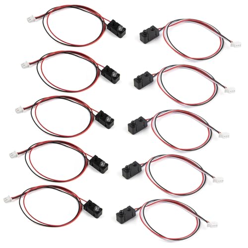 MINGLEA 10pcs Infared Photoelectric Switches Sensors with Terminals for Robotics and Industrial Control