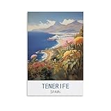 Teneriffa Spanien Vintage Reiseposter 20 x 30 cm 