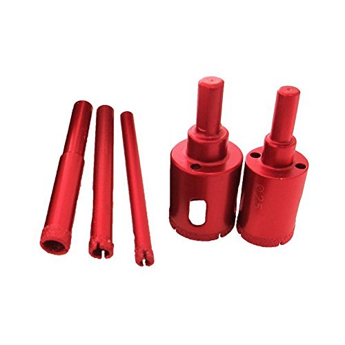 image for ZKer 11Pcs 6-50mm Diamond Coated Drill Bit Set Marble Granite Ceramic 