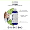 Liquid Ionic Chelated Copper | Natural Elixir for Healthy Connective Tissue | Healthy Hair, Skin, Nails & Collagen | Healthy Iron Levels | Mood Balance | 3 Month Supply