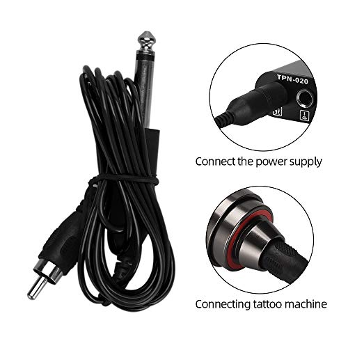 Rotary Tattoo Pen Machine, Atomus Pen Style Tattoo Cartridge Machine Gun Liner Shader With Rca Cord 9000 R/M Motor Aluminum Alloy Frame For Body Art Tattoo (Red) #TOP3