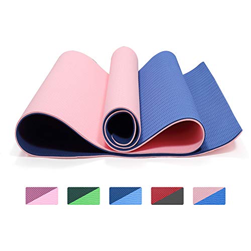 Symbom Esterilla Yoga Antideslizante Alfombrilla de Yoga Esterilla Pilates Esterilla Deporte- con Correa de Hombro 183cm x 61cm