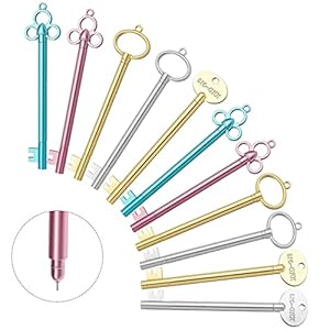 TheStriven 24 Stück Schlüsselform Gelstifte Set