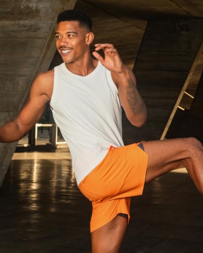 Image of maamgic Mens 5 inch Gym Running Shorts for Men 2 in 1 Quick Dry Workout Athletic Shorts
