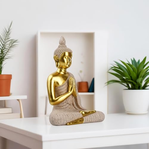 Estatua de Buda pintada a mano de 20.5 cm miniatura 5
