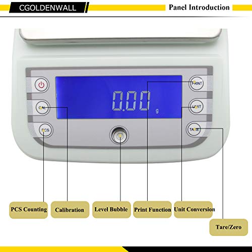 Balance de précision électronique 5000g pour pesage de poudres et fluides