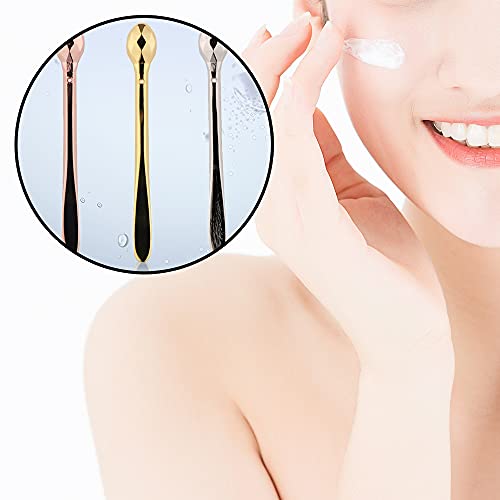 WUTUDMAI 3 Pcs Eye Cream Applicator Wand Sticks Metal Eye Cream Spoon Applicators Anti-wrinkle Anti-aging Eye Massagers for Eye - Image 8