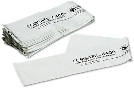 Stout : EcoSafe-6400 Compostable Bags, 13 gal, 0.85mil, 24 x 30, Green, 45 per Ctn -:- Sold as 2 Packs of – 45 – / – Total of 90 Each