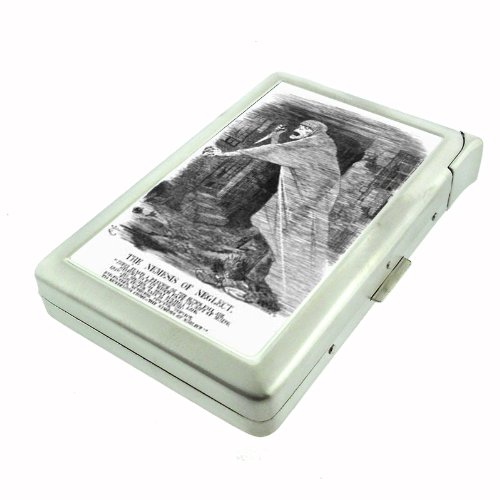 John Tenniel Jack The Ripper Double-Sided Cigarette Case with Lighter, ID Holder, and Wallet D-529