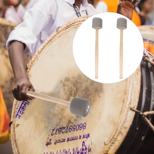 Abaodam 2 piezas de baquetas con mango de madera y agarre antideslizante para práctica de percusión para principiantes, estudiantes y músicos miniatura 6