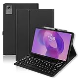 For Lenovo Idea Tablet 11 inch Case with Keyboard (TB336FU/TB336ZU) 2025, UK Layout Wireless Detachable Bluetooth Keyboard with Slim Protective Case for Lenovo 11 inch Tablet, Black