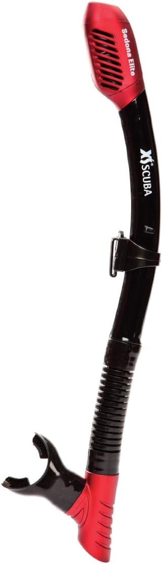 XS Scuba Sedona Elite Dry Snorkel - Fire