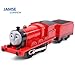 LATUROP Th-omas and Friends Train Plastic Electric Master Battery Powered Toy Set Kids Boys Girls (James Train Set)