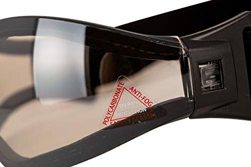 Safe Handler Mirage Mirror Safety Goggles | Uv Protected, Anti-Scratch, Anti-Fog, Outdoor Activity Wind Resistant Eyewear For Men And Women, With A Protective Pouch #TOP2