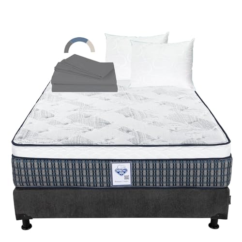 La mejor selección de Spring Air Odyssey Top 10. 44 ROGGA HOME Colchón Spring Air Cardona con Box Dicasa y Ropa de Cama (Matrimonial, Colchon+Box+Almohada Oso 2+Sabanas Basic)