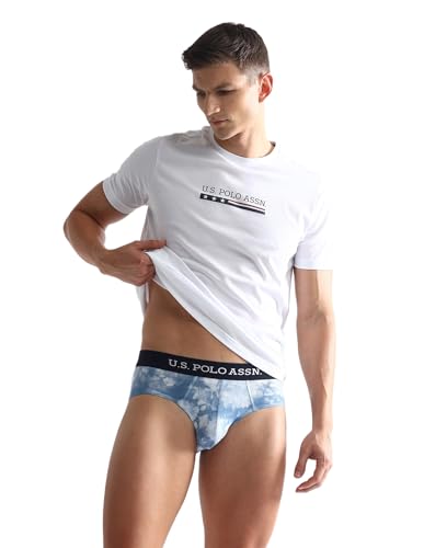 Image of U.S. Polo ASSN. Mens OEB03 Cotton Stretch Tie Dye Underwear Briefs - Pack of 1