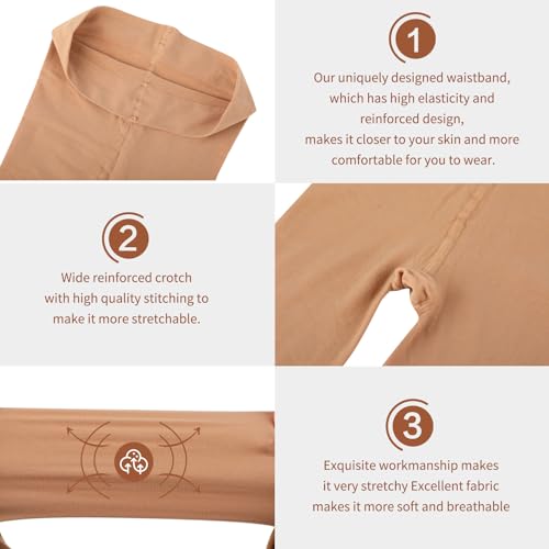 Ballet Tights for Girls - Ultra Soft, Stretch Footed Tights4