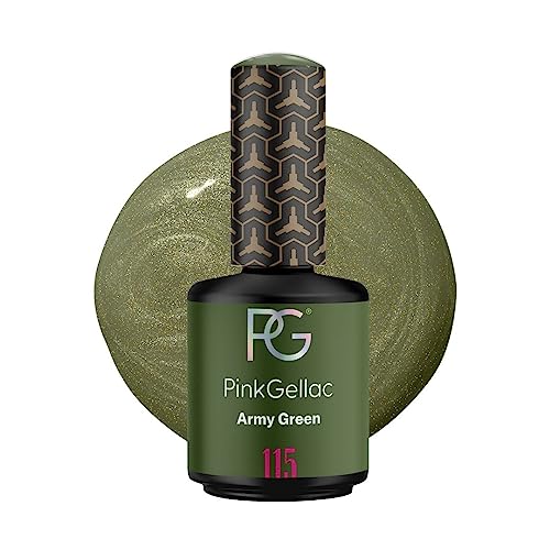 Pink Gellac 115 Army Green Soak-Off UV/LED Gel Polish
