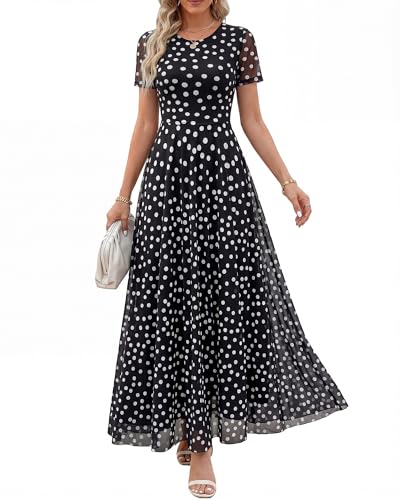 BTFBM Summer Dresses for Women 2026 Formal Short Sleeve Floral