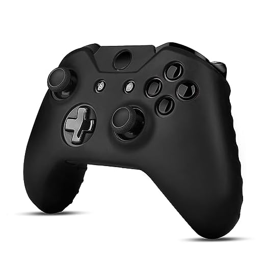 TNP Xbox One kontrollfodral (svart) – mjukt silikongel gummi grepp fodral skyddande skal för Xbox One trådlöst spel spelkontroll [Xbox One]
