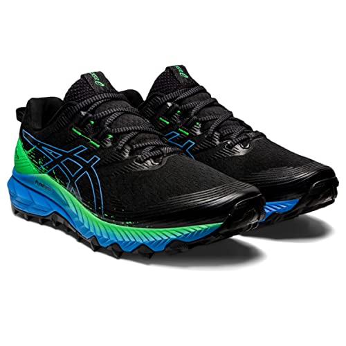 ASICS Men's Gel-Trabuco 10 Running Shoes, 8, Black/Blue Coast