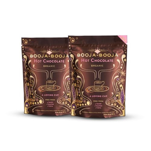Booja - Booja Hot Chocolate Twin Pack | Luxuriously Organic Indulgent Drinking Chocolate 200g x 2
