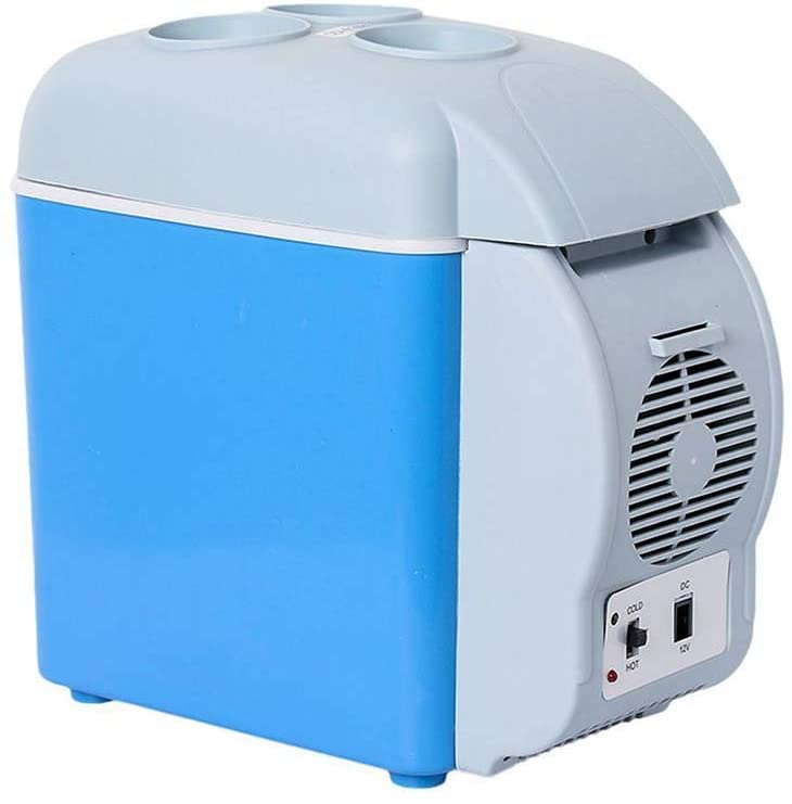 Refrigerador de automóvil Mini refrigerador eléctrico 7.5L 12V y 230V para el automóvil y el estándar de campamento FR [Calificación energética A] Blue-32.7 * 18.2 * 30.5 (azul 32..7 * 18.2 * 30.5)