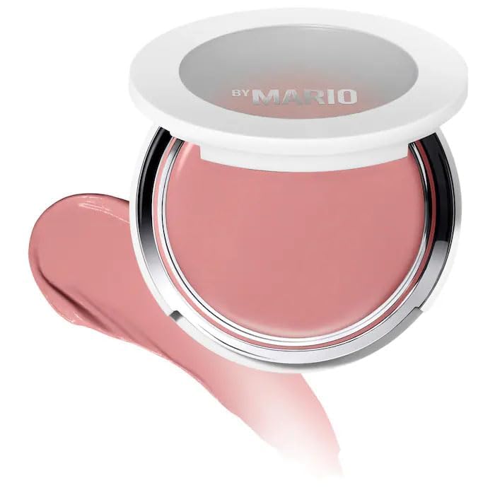 Makeup B-M - Cream Blush Veil – Soft Pop Plumping Cheek Color for Natural Radiant Glow, Lightweight & Blendable Formula, Long-Lasting Finish - Color: Barely Blushing - (natural flush)
