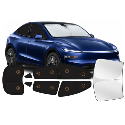 Image of Car Window Shades for Tesla Model Y Juniper 2025 2026 with Suction Cups