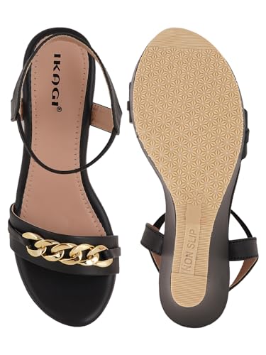 Image of IKAGI Comfortable High Heel Wedges Sandals For Women