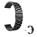 Produktbild Armband für Samsung Galaxy Watch 46mm & Gear S3 Frontier/Classic, 22mm Rostfreier Stahl Band Ersatz Armbänder Metallband für Huawei Watch GT/Watch 2 Classic (Schwarz Metall Band)