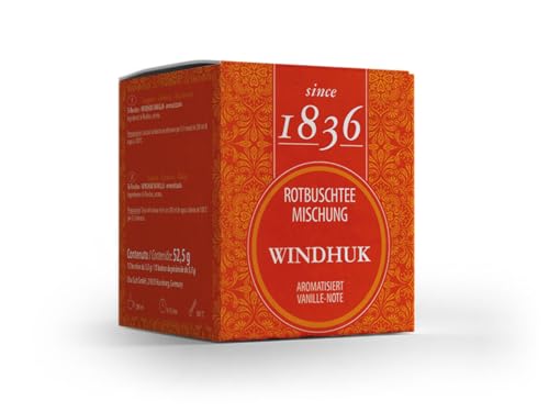Since 1836 - Rooibos Vanilla - Rooibos Windhuck - 15 sobres piramidales